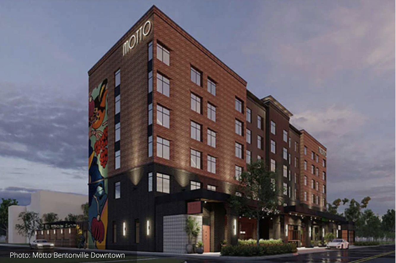 A First Look at Motto Downtown Bentonville Hotel Slated to Open in 2022